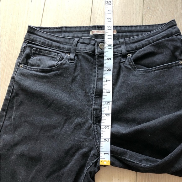Levi’s 721 High Rise Skinny Black Jeans Size 29 - Picture 10 of 12